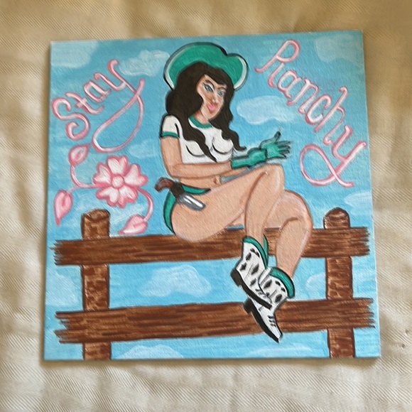 Western Pinup Style Painting - Picture 5 of 10